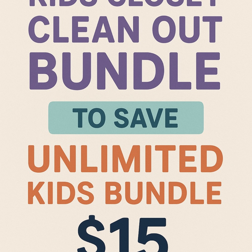 Kids Closet Clean Out Bundle